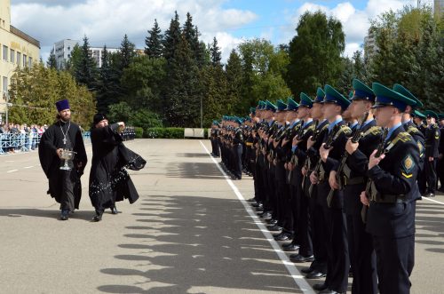 Архиепископ Егорьевский Матфей поздравил курсантов Московского Пограничного института ФСБ РФ с принятием воинской присяги