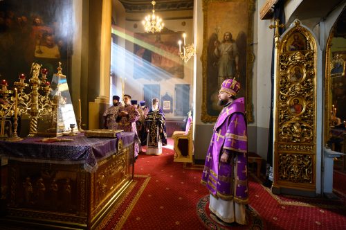 Митрополит Арсений возглавил Божественную литургию в Неделю 4-ю Великого поста в храме Тихвинской иконы Божией Матери в Алексеевском