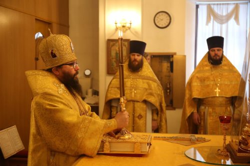 Архиерейское Богослужение в храме святой равноапостольной великой княгини Ольги в Останкино