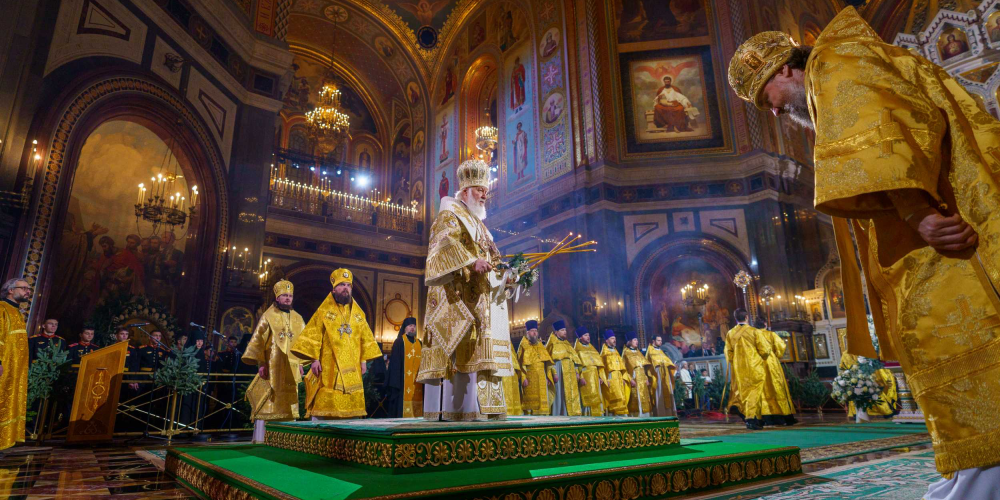 В праздник Рождества Христова митрополит Арсений сослужил Предстоятелю Русской Церкви за Божественной литургией в Храме Христа Спасителя