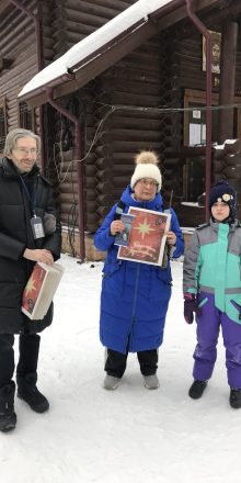 Добровольцами храма в честь иконы Божией Матери «Иверская» в Бабушкине была проведена уличная миссионерская акция за пределами храма