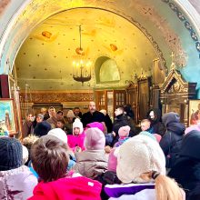 В храме святых мучеников Адриана и Наталии в Бабушкине состоялась экскурсия для воспитанников воскресной школы по теме «Храмоведение»