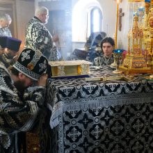 В пятницу первой седмицы Великого поста митрополит Арсений совершил Литургию Преждеосвященных Даров в храме святого благоверного князя Димитрия Донского в Раеве