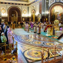 В Неделю о блудном сыне митрополит Арсений совершил Божественную литургию в Кафедральном соборном Храме Христа Спасителя
