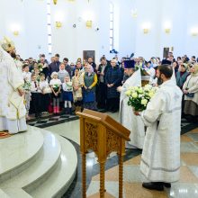 В праздник Сретения Господня митрополит Арсений совершил Божественную литургию в храме Успения Пресвятой Богородицы в Останкине