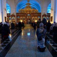 Митрополит Арсений совершил вечерню с чином прощения в храме Успения Пресвятой Богородицы в Останкине