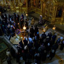 Митрополит Арсений совершил чтение покаянного канона святого Андрея Критского в храме святых равноапостольных Мефодия и Кирилла в Ростокине