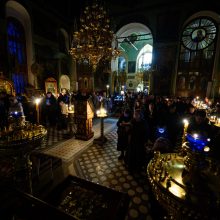 Митрополит Арсений совершил чтение покаянного канона святого Андрея Критского в храме Тихвинской иконы Божией Матери в Алексеевском