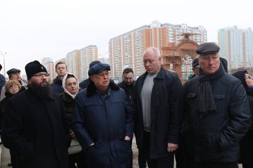 Архиепископ Матфей принял участие в объезде строящихся храмов