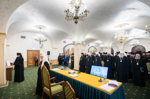 Митрополит Арсений принял участие в расширенном заседании Епархиального совета города Москвы под председательством Святейшего Патриарха Кирилла