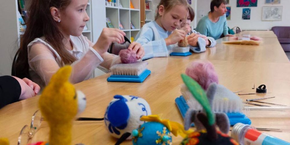 Мастер-класс для воспитанников воскресной школы храма иконы Божией Матери «Живоносный Источник» в Бибиреве