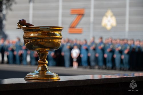 Клирик храма Тихвинской иконы Божией матери в Алексеевском совершил молебен в Академии ГПС МЧС России