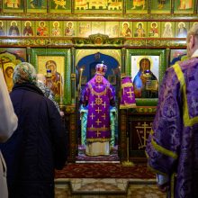 В субботу 4-й седмицы Великого поста митрополит Арсений совершил Божественную литургию в храме-часовне (колокольне) благоверного князя Димитрия Донского в Бутырской слободе