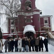 Магистранты Московского архитектурного университета посетили храм Тихвинской иконы Божией Матери в Алексеевском