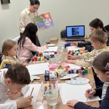 В храме священномученика Владимира, митрополита Киевского и Галицкого, в Свиблове прошел детский творческий мастер-класс