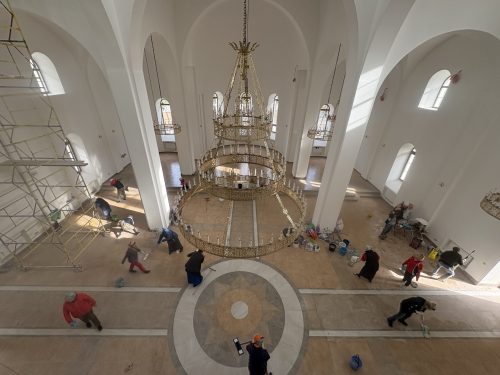 Прихожане приняли активное участие в подготовке храма Усекновения главы Иоанна Предтечи в Северном к вводу в эксплуатацию