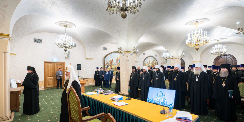 Митрополит Арсений принял участие в расширенном заседании Епархиального совета города Москвы под председательством Святейшего Патриарха Кирилла