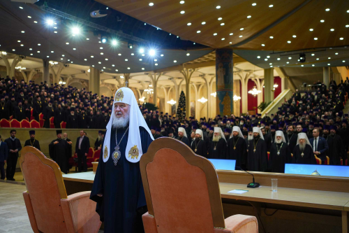 Митрополит Арсений принял участие в Епархиальном собрании города Москвы под председательством Святейшего Патриарха Кирилла