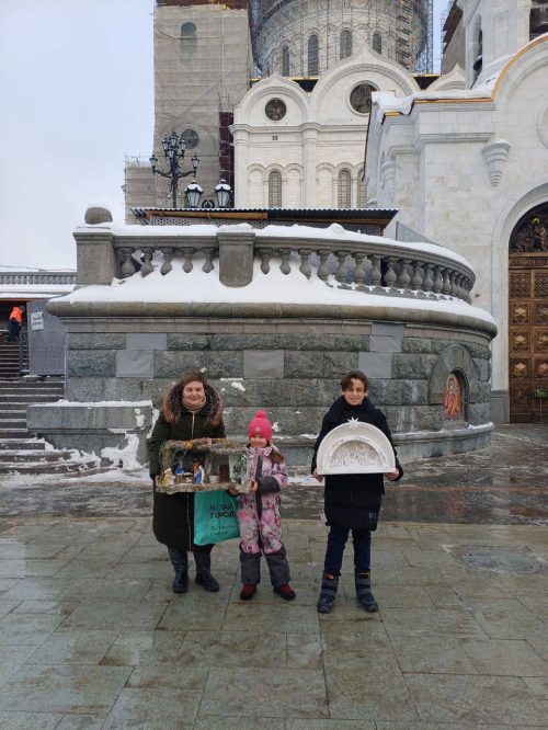 Воспитанница духовного центра развития детей при храме Тихвинской иконы Божией Матери в Алексеевском стала призером конкурса «Рождественский вертеп»