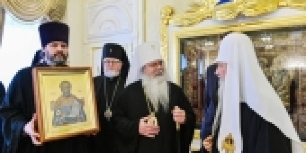 Состоялась встреча Предстоятеля Русской Православной Церкви с Блаженнейшим Митрополитом всей Америки и Канады Тихоном