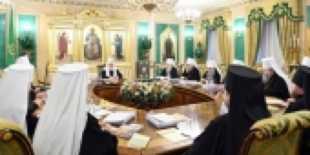 Святейший Патриарх Кирилл возглавил последнее в 2019 году заседание Священного Синода Русской Православной Церкви