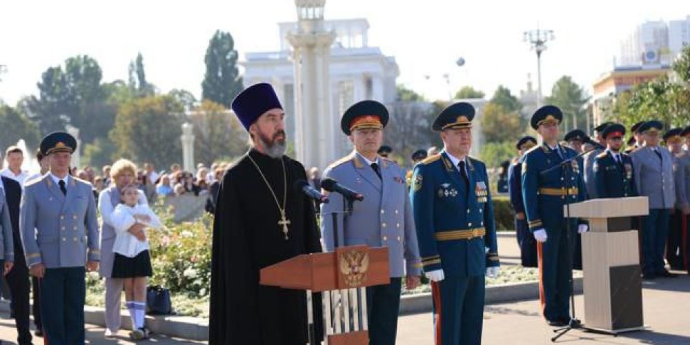 Представители Церкви приняли участие в церемонии присяги учащихся Академии ГПС МЧС России