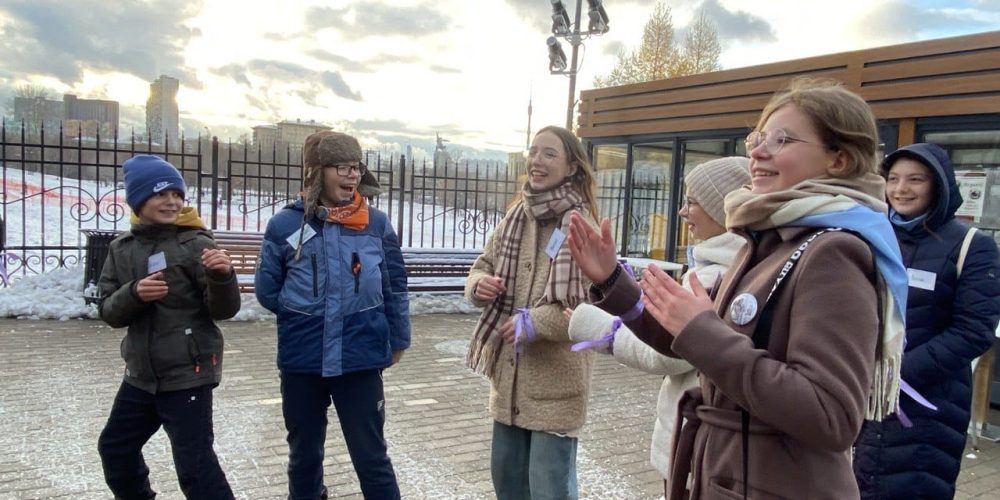 Воспитанники воскресной школы храма святого благоверного князя Александра Невского в Лианозове приняли участие в подростковом слете