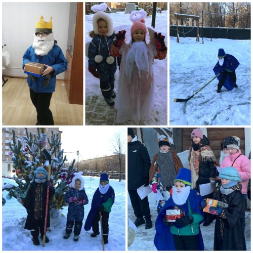 Учащие и учащиеся воскресной школы при храме святителя Макария (Невского), митрополита Московского и Коломенского отметили праздник Рождества Христова