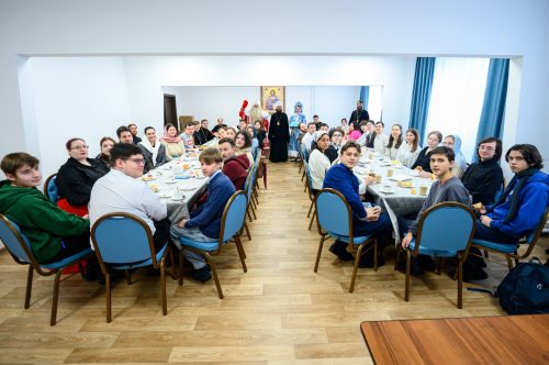 Православная молодежь Северо-Восточного викариатства поздравила митрополита Арсения с Рождеством Христовым