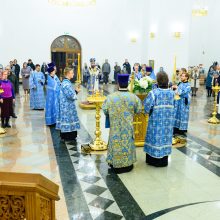 В канун Благовещения митрополит Арсений возглавил всенощное бдение в храме Успения Пресвятой Богородицы в Останкине