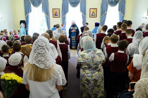 В православной школе имени преподобного Сергия Радонежского в усадьбе Свиблово состоялась торжественная линейка