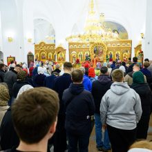 В праздник Светлого Христова Воскресения митрополит Арсений совершил Пасхальное богослужение в храме Успения Пресвятой Богородицы в Останкине