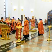 В канун Недели 2-й по Пасхе митрополит Арсений возглавил всенощное бдение в храме Успения Пресвятой Богородицы в Останкине