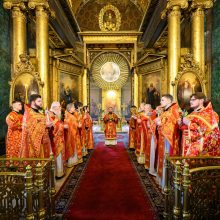 В день престольного праздника митрополит Арсений совершил Божественную литургию в храме Мартина Исповедника в Алексеевской Новой Слободе