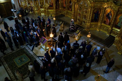 Митрополит Арсений совершил чтение покаянного канона святого Андрея Критского в храме святых равноапостольных Мефодия и Кирилла в Ростокине