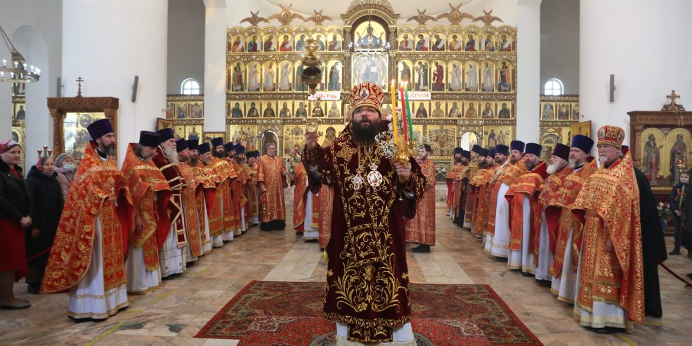 В храме Собора Московских Святых в Бибиреве состоялась соборная Литургия духовенства Северо-Восточного викариатства