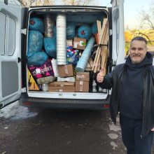 После долгой вынужденной паузы храм Ризоположения в Леонове отправил очередной рейс с помощью для добровольческой Бригады Святого Георгия