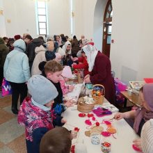 В храме Успения Пресвятой Богородицы в Останкине прошли мастер-классы по созданию пасхального декора