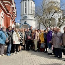 На территории храма преподобного Сергия Радонежского в Бибиреве состоялась миссионерская экскурсия для группы общественных советников одноименного района