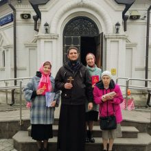 В храме святого благоверного князя Димитрия Донского в Раеве было проведено благовестие в Великую Субботу и на праздник Пасхи