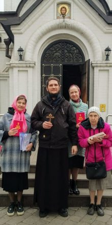 В храме святого благоверного князя Димитрия Донского в Раеве было проведено благовестие в Великую Субботу и на праздник Пасхи