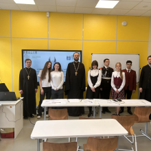 В школе № 1494 прошла очная защита исследовательских работ открытой исследовательской культурологической Олимпиады «История и Культура Храмов Столицы и Городов России – 2026»