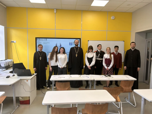 В школе № 1494 прошла очная защита исследовательских работ открытой исследовательской культурологической Олимпиады «История и Культура Храмов Столицы и Городов России – 2026»