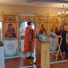 Клирик храма святых мучеников Адриана и Наталии в Бабушкине совершил Литургию в домовом храме Института Славянской культуры