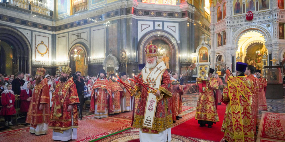 В Неделю 2-ю по Пасхе митрополит Арсений сослужил Святейшему Патриарху Кириллу за Литургией в Храме Христа Спасителя