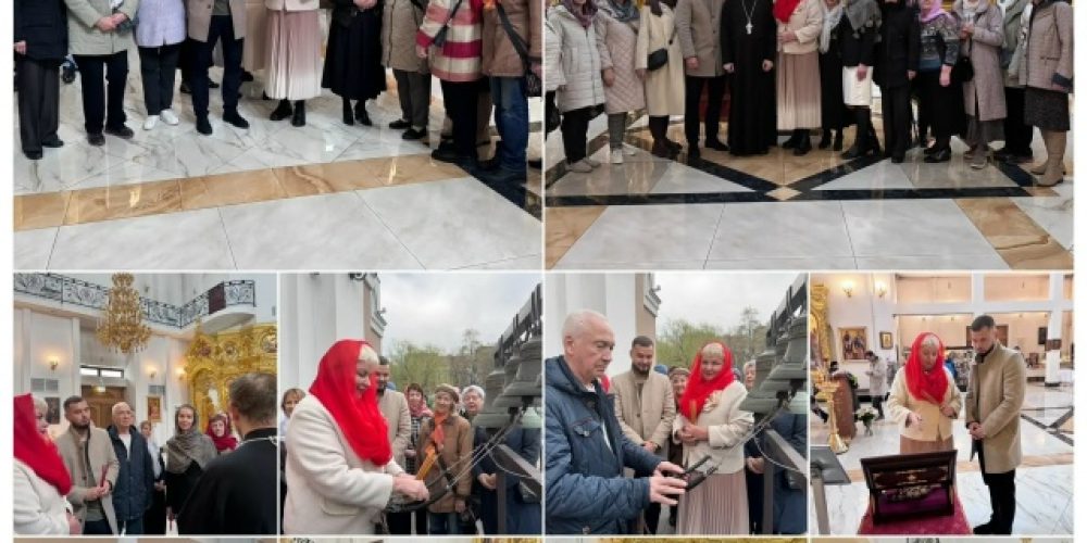 На Светлой седмице в храме святых равноапостольных Мефодия и Кирилла в Ростокине побывали главы района и ветеранских организаций