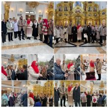 На Светлой седмице в храме святых равноапостольных Мефодия и Кирилла в Ростокине побывали главы района и ветеранских организаций