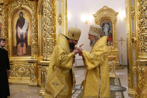 Состоялось малое освящение храма святых равноапостольных Мефодия и Кирилла в Ростокино