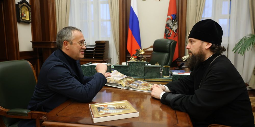 Состоялась встреча митрополита Арсения с председателем Московской городской думы Алексеем Шапошниковым
