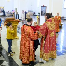 В день памяти святой блаженной Матроны Московской митрополит Арсений совершил Божественную литургию в храме Успения Пресвятой Богородицы в Останкине